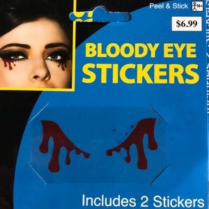 NEW Super Bloody Eye PEEL + Stick Stickers Halloween @namastedavis